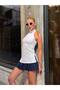 Halter Neck Backless Sleeveless Blouse - 3