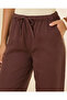 Women Brown Long Length Pull On Pants - 4