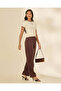 Women Brown Long Length Pull On Pants - 5