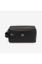 Men's Floter Leather Black Handbag T002