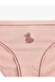 Teddy Bear Printed Comfortable Fit Cotton Brief Panties - 3