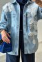 Floral Embroidered Denim Jacket - 3