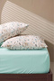 Green Gardenia Double Flat Sheet Set - 3 Pieces - 4