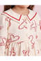 Girls White Printed Sweat Dress - 3