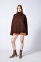 Pompom Pearl Knitwear Sweater Brown - 2