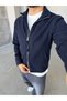 Men's Plain Basic Zipper Jacket