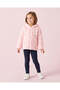 Girl Pink Hooded Faux Fur Jacket - 2