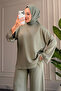 6655 - Stylish, Comfortable, Loose-Fitting Modal Fabric Women's Set with Zipper Detail - 5