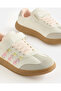Girls White Flower Low Top Sneakers - 3