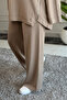 6655 - Stylish, Comfortable, Loose-Fitting Modal Fabric Women's Set with Zipper Detail - 6