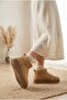 Cozy Women's Sheepskin Suede Short Boots - Thick Sole Mini Snow Boots - 3