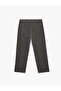 Loose Fit Regular Waist Cotton Loose Fit Jean Trousers with Pockets - 2