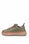 D26Ka-605 Women's Genuine Leather Casual Shoes Khaki - 3