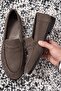 Repairable 100% Genuine Leather Suede Look Flexible Sole Comfortable Men's Loafer Shoes - 3