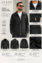 Men's Parachute Fabric Lined Jacket 70 cm Double Zipper Regular Fit Wind and Water Resistant Coat Code: Jsm26Ckt-001 - 2