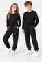 3-Piece Children's School Sweatpants Unisex Jogger Black Gray Navy Blue 6-13 Years - 2