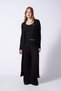Long Cardigan Knitwear Suit Black