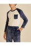 Senior Boys Navy Coral Fleece Night Suit - 4