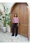 Women's Plaid Patterned Stand Collar Buttoned Shirt - 4