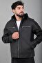 Combed Cotton Hooded Faux Leather Coat Kmd 836_50519 - 3