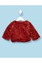 Infant Girls Burgundy Fur Jacket - 4