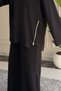 6655 - Stylish, Comfortable, Loose-Fitting Modal Fabric Women's Set with Zipper Detail - 7