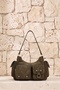 Suede Clara Style Trend Multi-Compartment Women's Hand and Shoulder Bag Khaki - 2