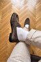 Repairable 100% Genuine Leather Suede Look Flexible Sole Comfortable Men's Loafer Shoes