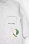 Two-Strap Bootie Jumpsuit (Star of Winter) Gray Melange - 3