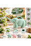 Decorative Flower Watering Can with Elephant Figure – Practical Watering Can for Home, Balcony, and Garden