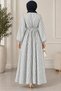 Shirt Collar Buckle Striped Sports Dress - 2