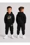 Boy's Hooded Sweatshirt and Rubber-Cuffed Sweatpants Set – Winter Top and Bottom Set