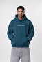 Men's Essentials Embroidered Oversize Hoodie Emerald - 2