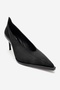 Meadow Black Suede Leather Women's Heeled Shoes - 6