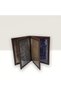 Genuine Leather Card Wallet Transparent Card Holder - 2