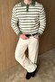 Kami Double Color Striped Buttoned Polo Collar Regular Fit Men's Knitwear Sweater - 7