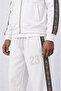 Men's 23 Stripe Detailed Doubleface Tracksuit Set Ecru - 5