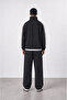 Men's Winner Stripe Detailed Doubleface Tracksuit Set Black - 3