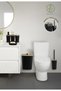Sapphire Black Bamboo Striped Bathroom Set 6 Pieces Plastic - 4