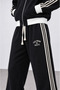 Men's Far from Basic Stripe Detailed Doubleface Tracksuit Set Black - 5