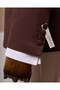 Slim Fit Men's Lapel Detailed Jacket Pants Combination Suit Brown T20148-03 - 4