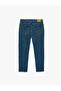 Cotton Regular Waist 5-Pocket Regular Tapered Jean Trousers - 2