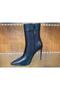 Genuine Leather Elastic Zippered Boots Women's Shoes - 3