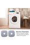 4-Pack Reusable Microfiber Mop Pads, 9" Square Washable Replacement Heads, Compatible with Spin Mops - 5