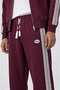 Men's Winner Stripe Detailed Doubleface Tracksuit Set Claret Red - 5