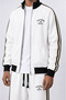 Men's Far from Basic Stripe Detailed Doubleface Tracksuit Set Ecru - 4