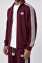 Men's Winner Stripe Detailed Doubleface Tracksuit Set Claret Red - 4