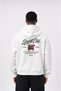 Men's Served Cold Printed Oversize Hoodie Ecru