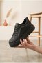Women's Thick High Platform Sole Sneaker Lace-Up Comfortable Walking and Casual Sports Shoes Chunky Sole Sports Shoes - 3