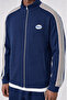 Men's Winner Stripe Detailed Doubleface Tracksuit Set Navy Blue - 4